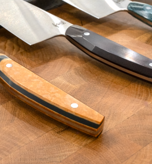 Lake Series semi-custom kitchen knife with custom handle
